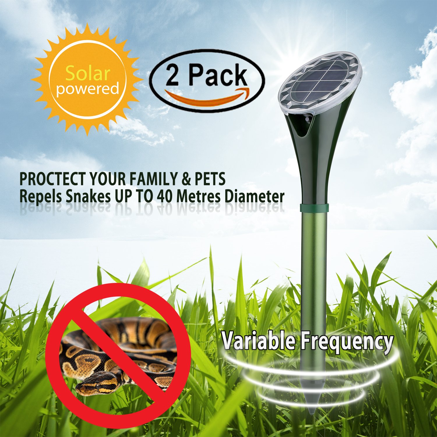 thumbnail image 2 of Solar SafeGuard™ Solar Powered Pest Repeller - Rodent, Snake, Critter Deterrent - Good Life 2 of 6
