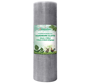 Amagabeli Hardware Cloth 1,4inch 36inch x 100ft 23Gauge Galvanized Welded Wire Metal Roll Vegetables Garden Rabbit Fencing Snake Fence for Chicken Critters Gopher Racoons Opossum Rehab Cage JW003