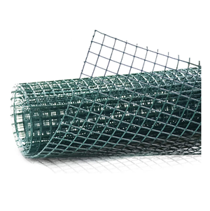 Fencer Wire 19 Gauge Green Vinyl Coated 1/2 Hardware Cloth Vegetables Garden Rabbit Fencing Snake Fence for Chicken Run Critters Gopher Racoons Opossum Rehab Cage Wire Window